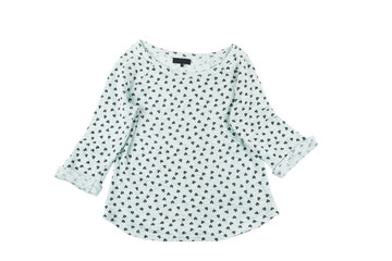  blue women cotton blouse