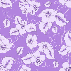 violet floral pattern