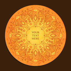 mandala, frame round