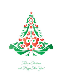 Vintage Christmas tree
