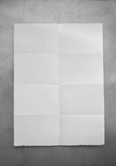 folded note paper