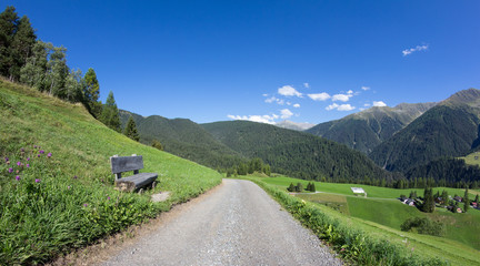 Davos-Wiesen Graubünden Switzerland View In Summer