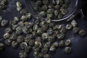 Green tea pearls
