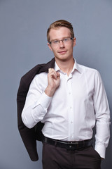 businessman in the studio