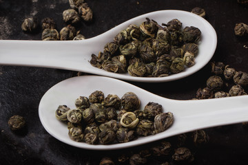 Green tea pearls