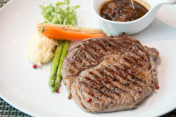 Gourmet style veal sirloin steak