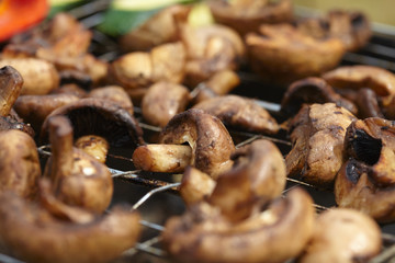  Grilled mushrooms prepared