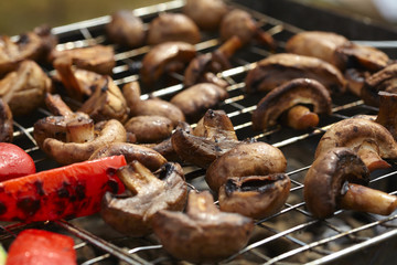  Grilled mushrooms prepared