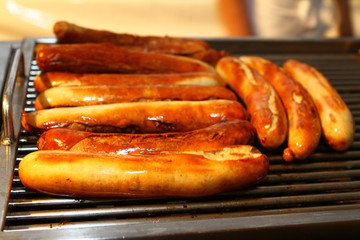Bratwurst auf dem Grill