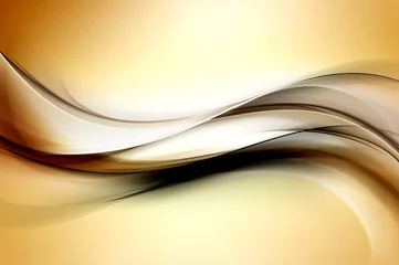 Peel and stick wall murals Abstract wave Beautiful Gold Abstract Background