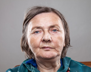 Portrait of an elderly woman