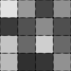 Naklejka premium Grey square seamless pattern with black dot