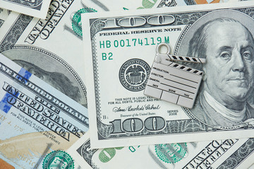 clapperboard, cinema is a lot of money