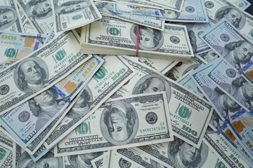 background from banknotes of dollars