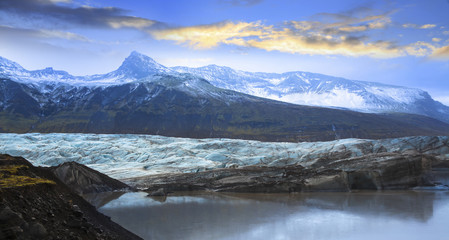 Svinafellsjokull, Svinafell Glacier, Iceland