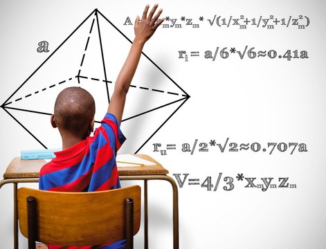 Composite image of pupil with the answer