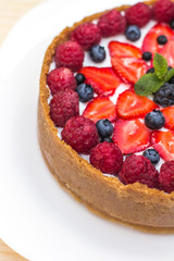 Cheesecake with fresh berries