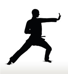 karate silhouette