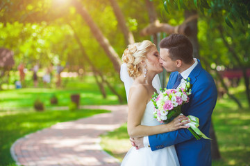 young beautiful wedding