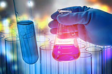 science laboratory test tubes