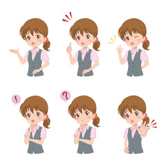 ビジネスウーマン　バリエーション