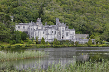 Kylemore abbey in Connemara, Ireland