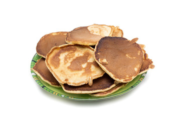 Pancakes on a plate. Photo.