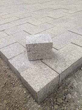 Cube granite brick
