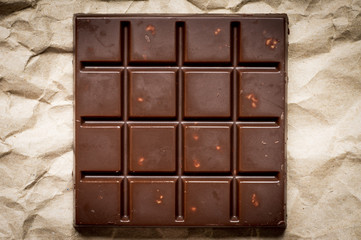 Chocolate bar for background