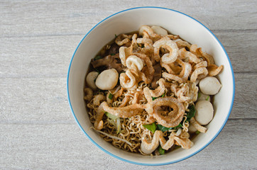 Yellow noodles