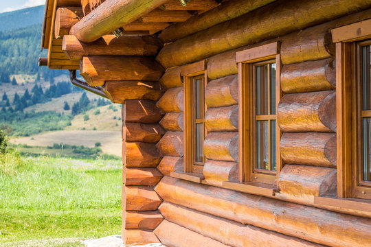cottage in the middle of mountain meadows