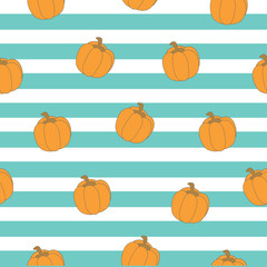 Pumpkin seamless background.