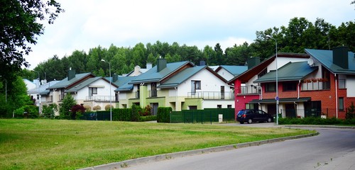 Vilnius city residential houses in Ateities street