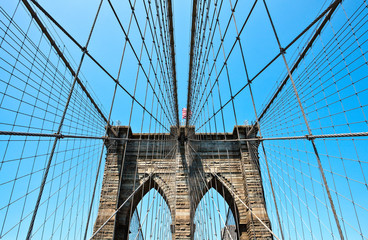 U.S.A., New York,Manhattan,the Brookllyn Bridge
