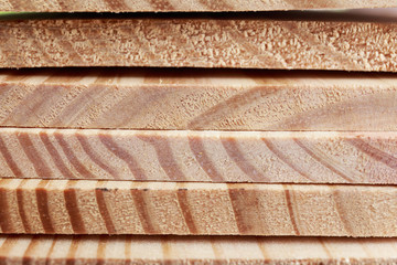 Stack of wood, background, selective focus