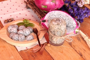 Dragron fruit, fresh, juicy and smoothie delicious.
