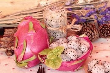 Dragron fruit, fresh, juicy and smoothie delicious.