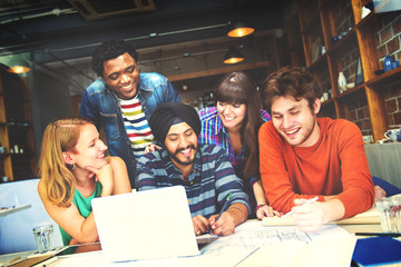 Diverse Architect People Group Working Concept