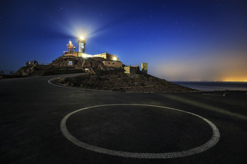 Noche sobre el Faro del Cabo de Gata