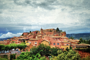 Fototapeta na wymiar Roussillon, France