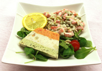 terrine d'avocat et crevettes