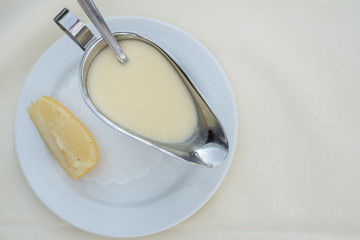 Lemon Sauce Dressing for Fish Steak