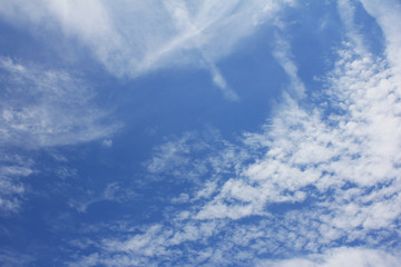 Clouds in the blue sky