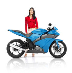 Fototapeta na wymiar Motorbike Motorcycle Bike Roadster Transportation Concept
