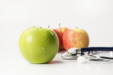 Green and Red Apples - Diet Concept