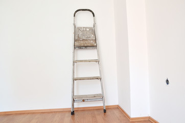 Ladder on wall