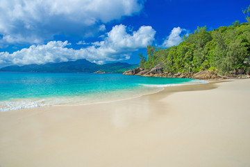 Anse Soleil - Paradise beach on tropical island Mahé