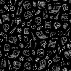 School seamless pattern