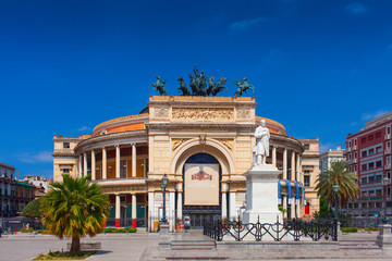 Theater Politeama Garibaldi. Located in Palermo's center.