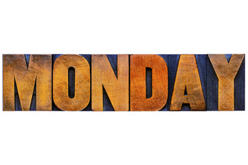 Monday word typography